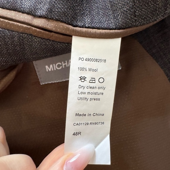 MICHAEL KORS 100% Wool Blazer Sports Jacket Size 48R VGUC - Picture 4 of 5